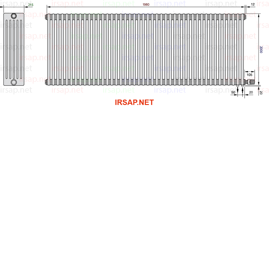 Радиатор IRSAP Tesi 62000/44 T26 CL 01